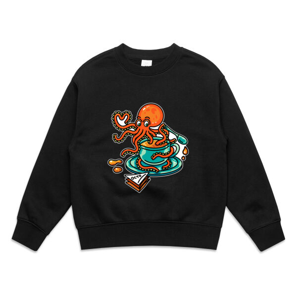Octopied with Tea - V2 - AS Colour - Kids Relax Crew Thumbnail