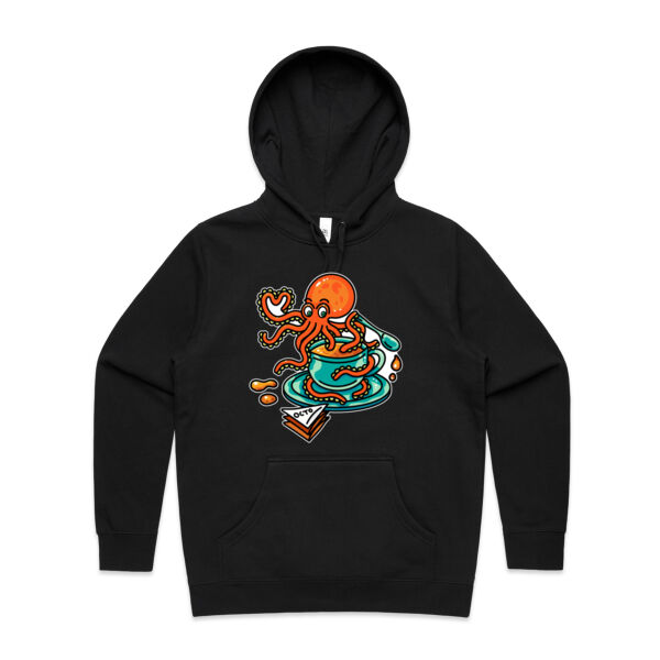 Octopied with Tea - V2 - AS Colour - Women's Stencil Hood Thumbnail