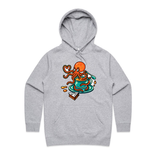 Octopied with Tea - V2 - AS Colour - Women's Supply Hood Thumbnail