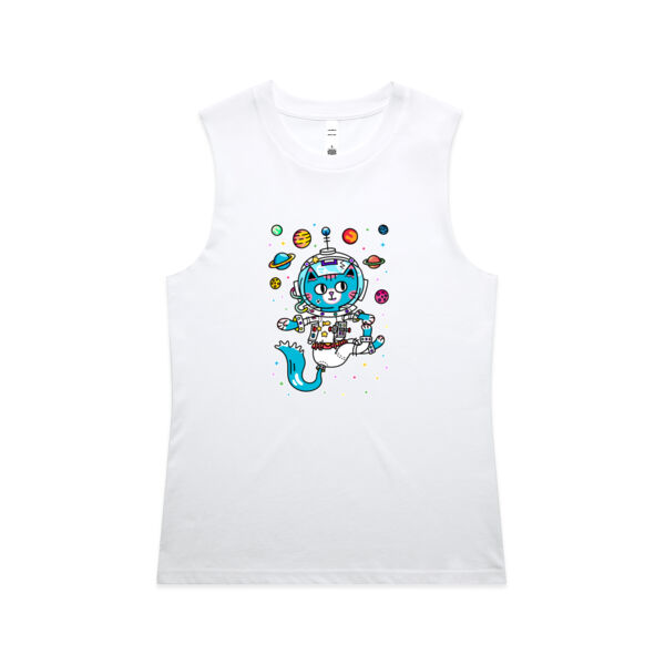 Space Cat V1 - AS Colour - Women's Maple Tank Thumbnail