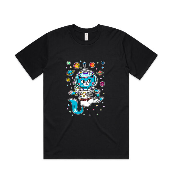 Space Cat V1 - AS Colour - Mens Classic Minus Tee Thumbnail