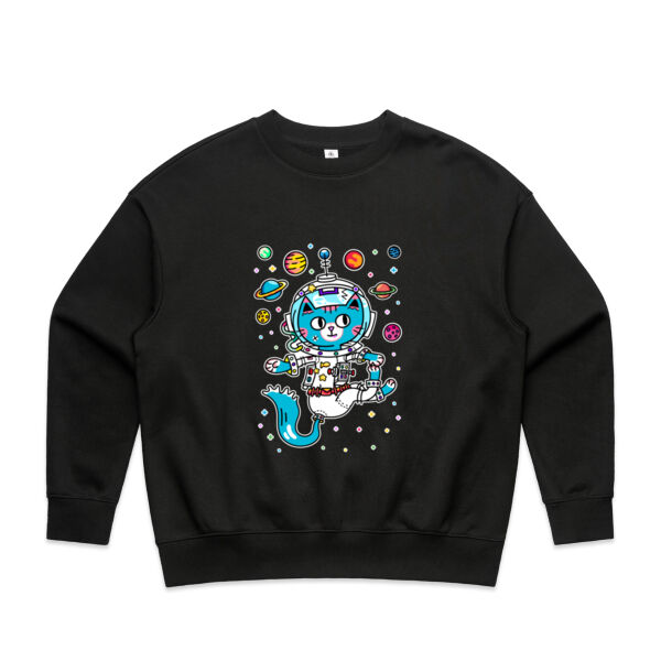 Space Cat V1 - AS Colour - Wo's Heavy Crew Thumbnail