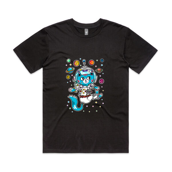 Space Cat V1 - AS Colour - Mens Staple Minus Tee  Thumbnail