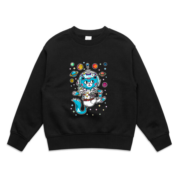 Space Cat V1 - AS Colour - Kids Relax Crew Thumbnail