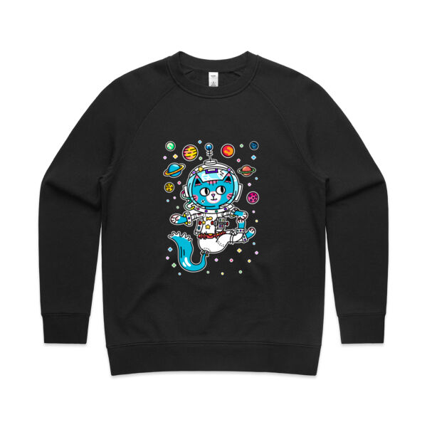 Space Cat V1 - AS Colour - Women's Supply Crew Thumbnail