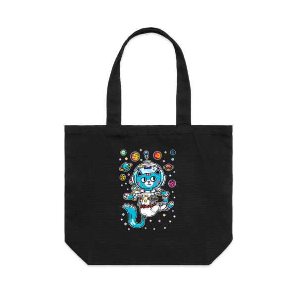 Space Cat V1 - AS Colour Shoulder Tote Bag Thumbnail
