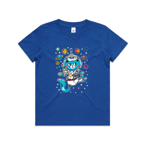 Space Cat V1 - AS Colour - Kids Youth Tee Thumbnail