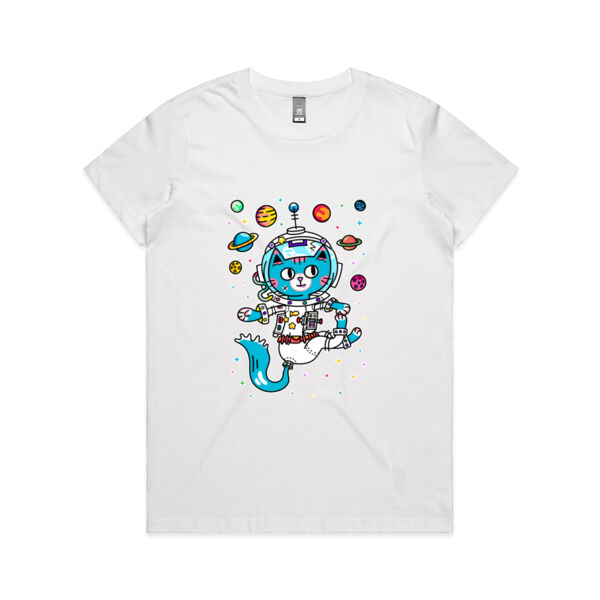Space Cat V1 - AS Colour - Women's Maple Tee Thumbnail