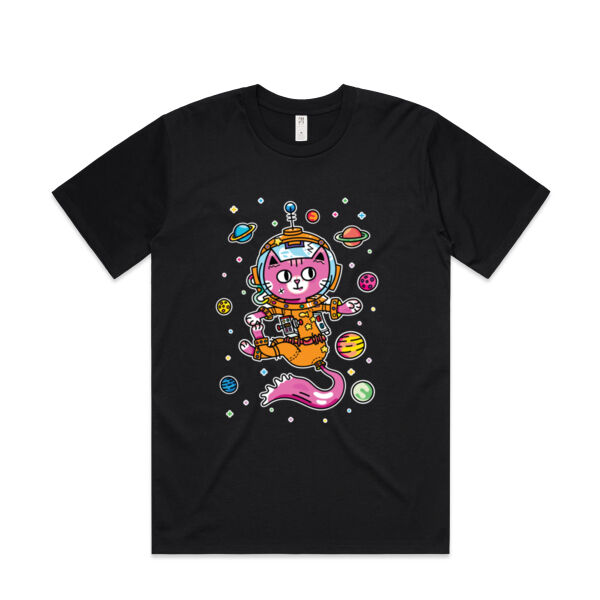 Space Cat V2 - AS Colour - Mens Classic Minus Tee Thumbnail