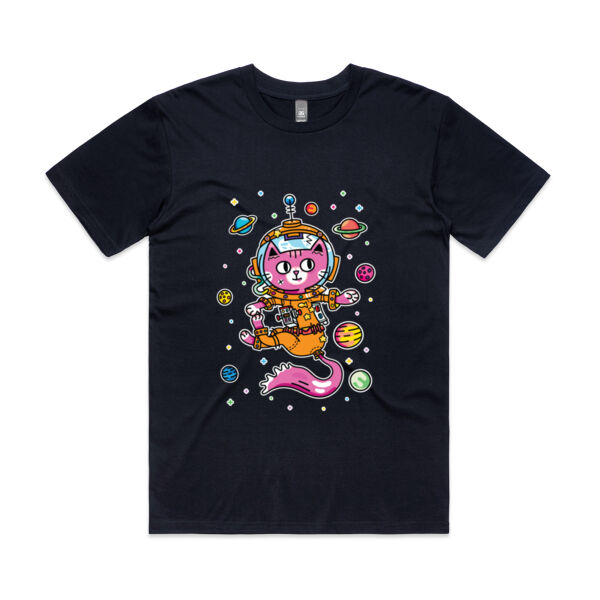 Space Cat V2 - AS Colour - Mens Staple Minus Tee  Thumbnail