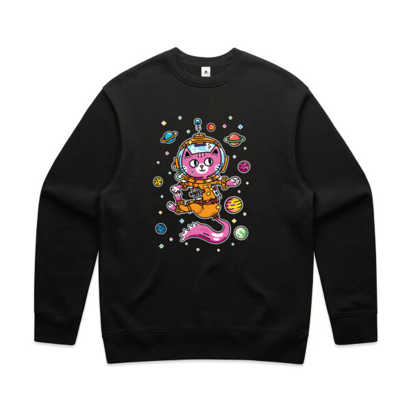 Space Cat V2 - AS Colour - Men's Relax Crew Thumbnail
