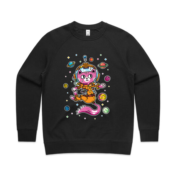 Space Cat V2 - AS Colour - Women's Supply Crew Thumbnail
