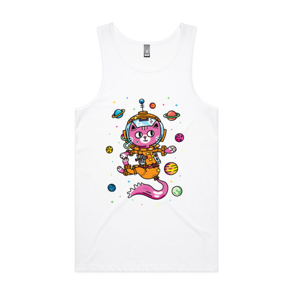 Space Cat V2 - AS Colour - Men's Lowdown Singlet Thumbnail