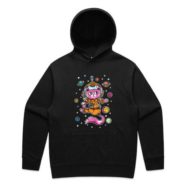 Space Cat V2 - AS Colour - Mens Relax Hood Thumbnail