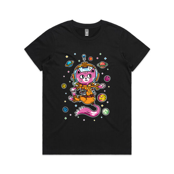 Space Cat V2 - AS Colour - Women's Maple Tee Thumbnail