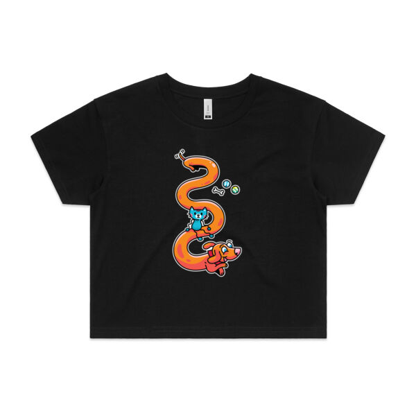 Stretch Puppy - AS Colour - Women's Crop Tee Thumbnail