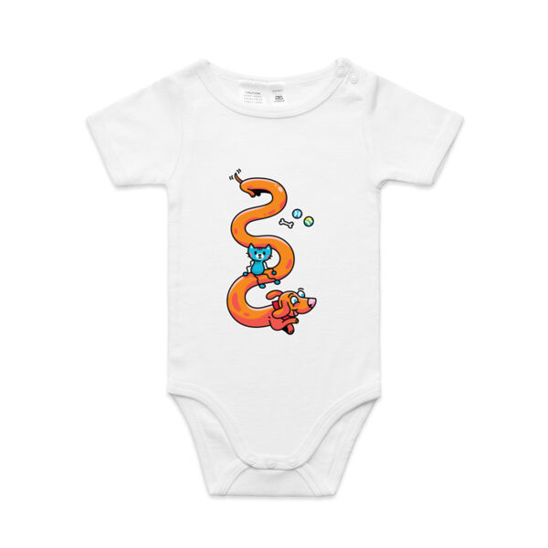 Stretch Puppy - AS Colour - Baby 'Mini-me' Onesie Romper Thumbnail