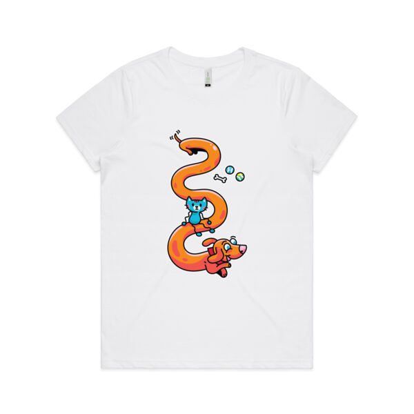 Stretch Puppy - AS Colour - Women's  Maple ORGANIC Tee Thumbnail