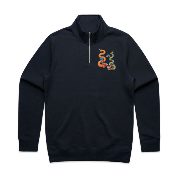 Stretch & Slither - AS Colour - Mens Stencil Half Zip  Thumbnail