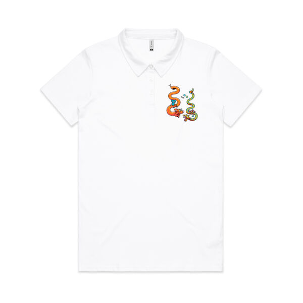 Stretch & Slither - AS Colour - Amy Womens Polo Shirt Thumbnail