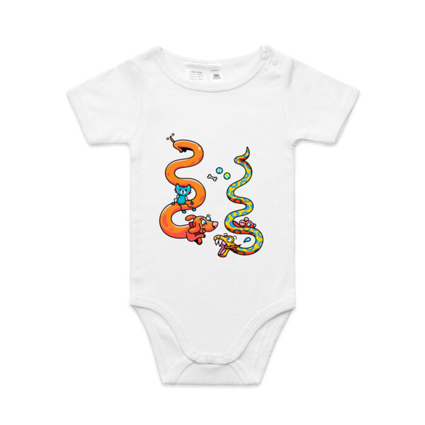 Stretch & Slither - AS Colour - Baby 'Mini-me' Onesie Romper Thumbnail