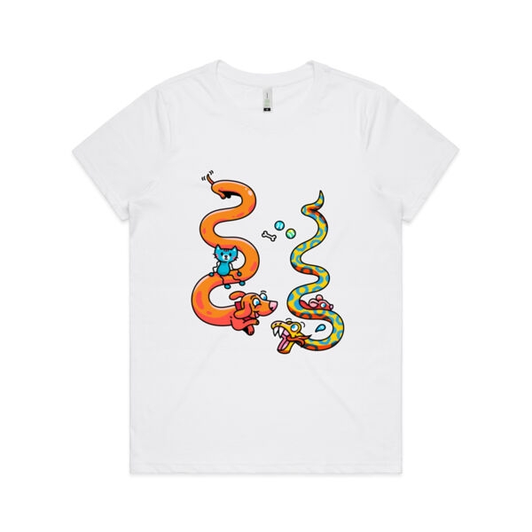 Stretch & Slither - AS Colour - Women's  Maple ORGANIC Tee Thumbnail