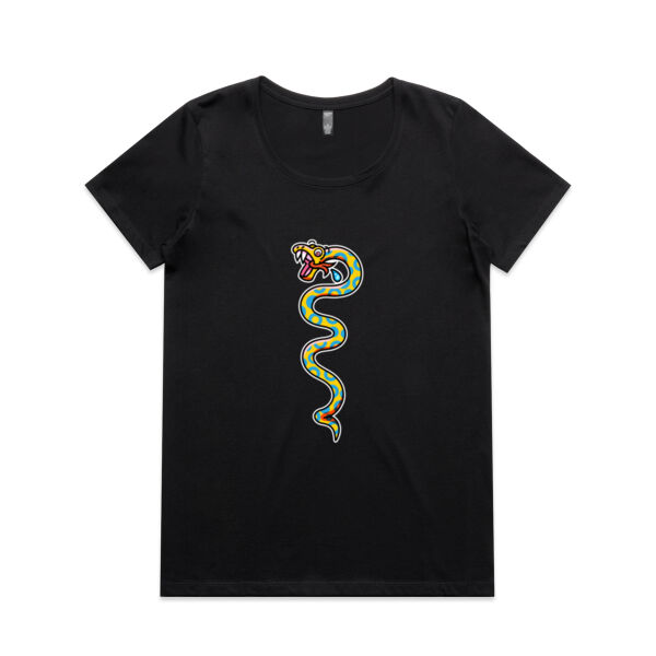 Slippery Snake V1 - AS Colour - Women's Maple Scoop Tee Thumbnail