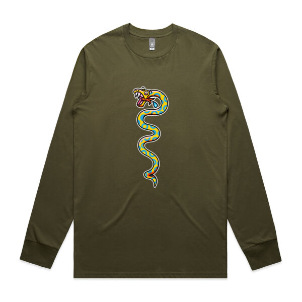 Slippery Snake V1 - AS Colour -  Men's Staple L/S Tee  Thumbnail