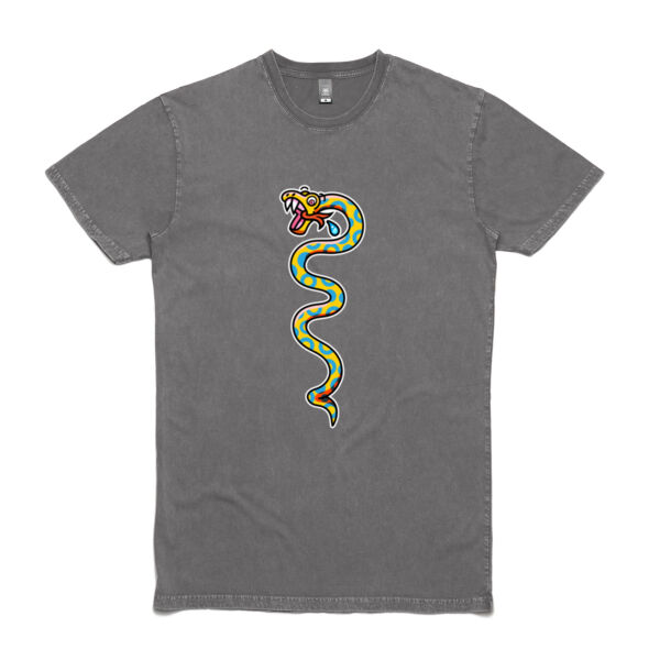 Slippery Snake V1 - AS Colour Stone Wash Staple Tee Thumbnail