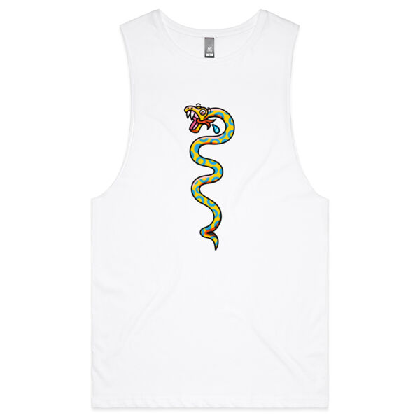 Slippery Snake V1 - AS Colour - Barnard Tank Top - Muscle Tee Thumbnail