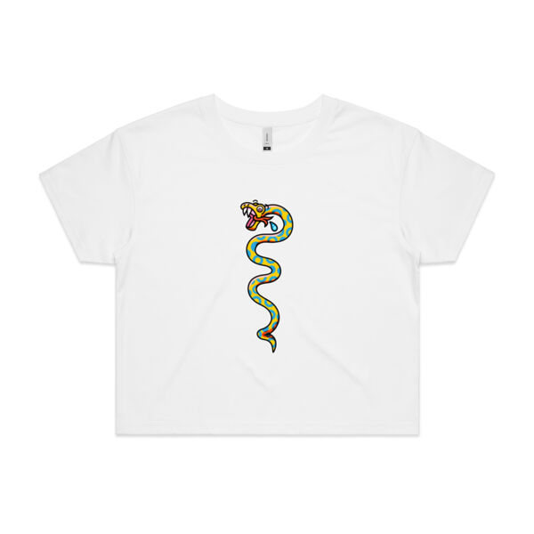 Slippery Snake V1 - AS Colour - Women's Crop Tee Thumbnail