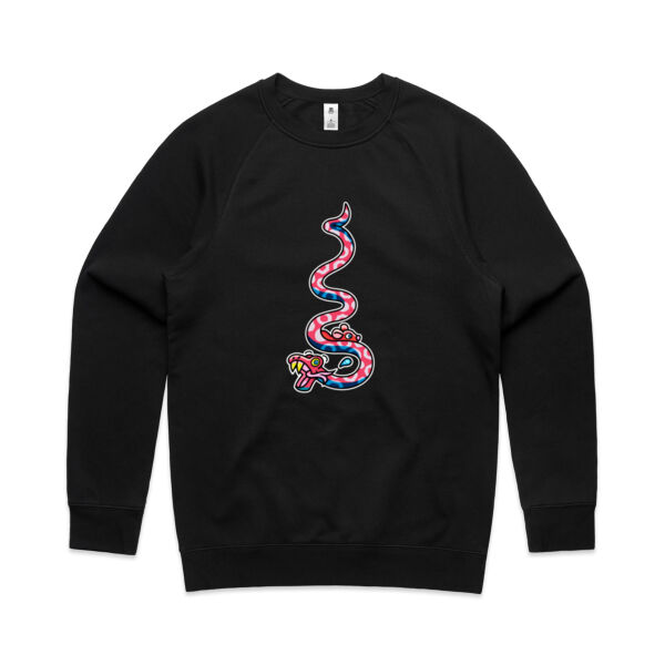Slippery Snake V2 - AS Colour - Men's Supply Crew Sweatshirt Thumbnail