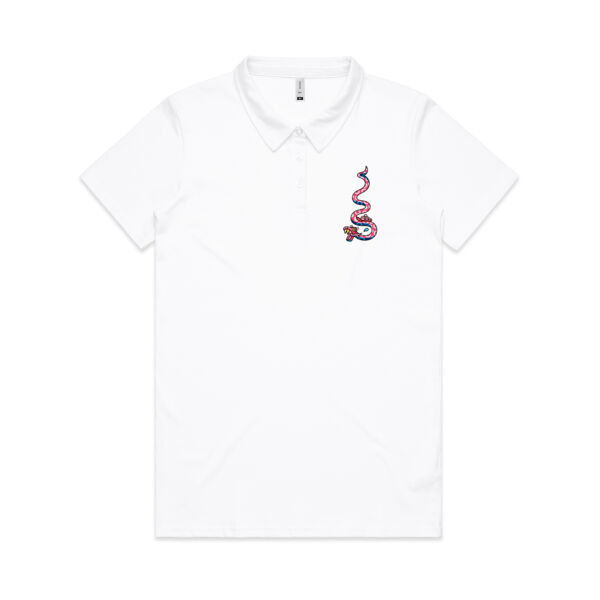 Slippery Snake V2 - AS Colour - Amy Womens Polo Shirt Thumbnail