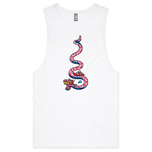 Slippery Snake V2 - AS Colour - Barnard Tank Top - Muscle Tee Thumbnail