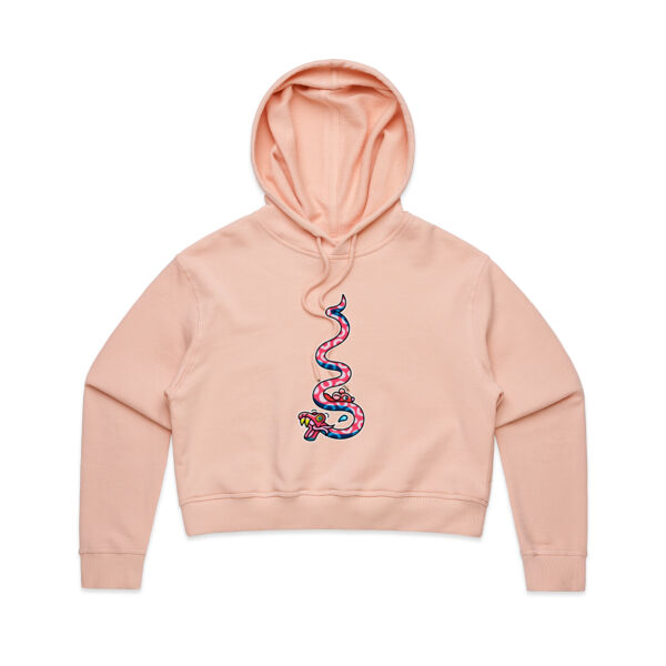 Slippery Snake V2 - AS Colour - Women's Crop Hood Thumbnail