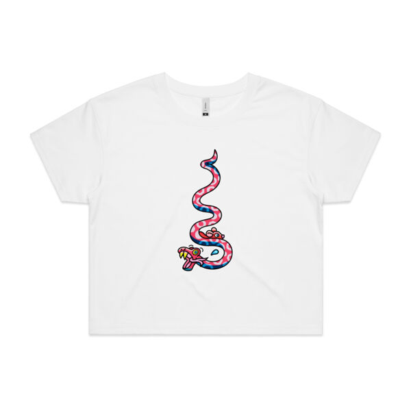 Slippery Snake V2 - AS Colour - Women's Crop Tee Thumbnail