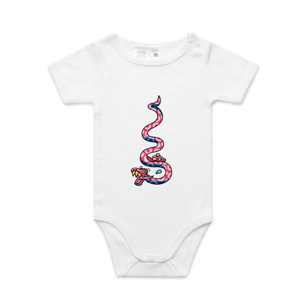 Slippery Snake V2 - AS Colour - Baby 'Mini-me' Onesie Romper Thumbnail