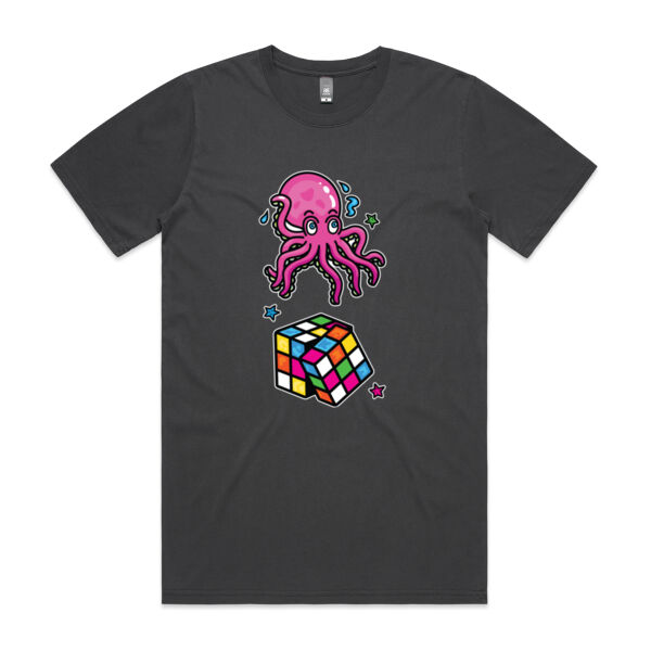 Octo Cube - Pink - AS Colour - Faded Tee Thumbnail