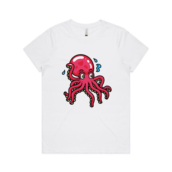 Octo in Red - AS Colour - Women's  Maple ORGANIC Tee Thumbnail