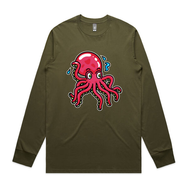 Octo in Red - AS Colour -  Men's Staple L/S Tee  Thumbnail
