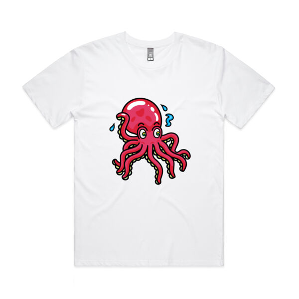 Octo in Red - AS Colour - Mens Staple Minus Tee  Thumbnail
