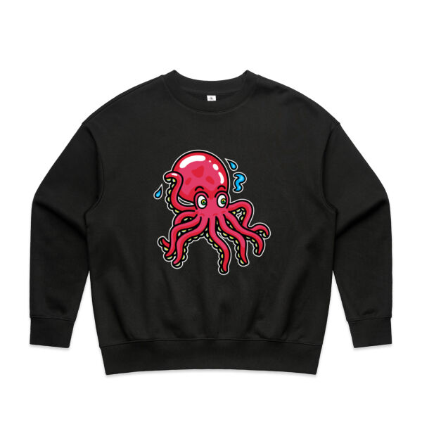 Octo in Red - AS Colour - Wo's Heavy Crew Thumbnail