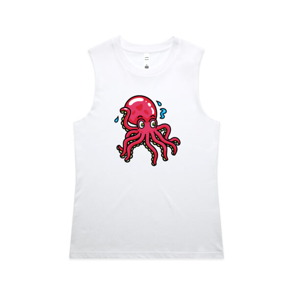 Octo in Red - AS Colour - Women's Maple Tank Thumbnail