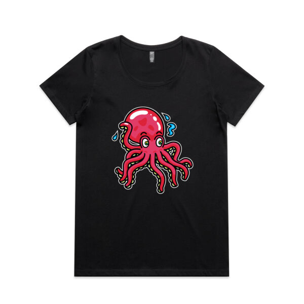Octo in Red - AS Colour - Women's Maple Scoop Tee Thumbnail