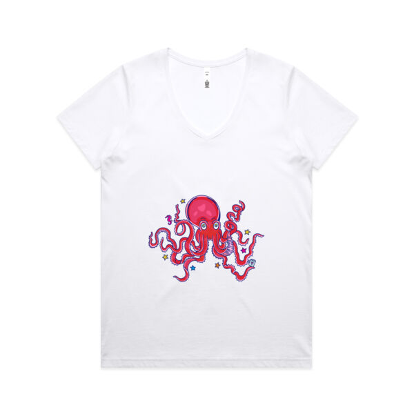 INK-redibly Armed - AS Colour - Staple Crew Tee (Premium) - AS Colour - Women's Maple V Neck Tee Thumbnail