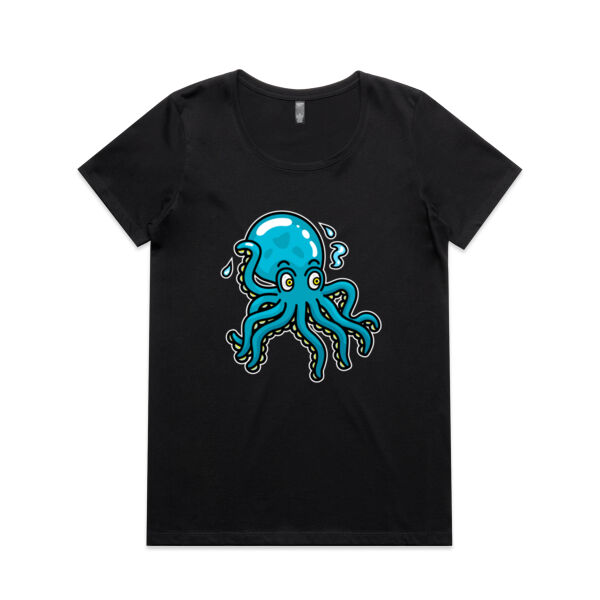 Octo in Blue - AS Colour - Women's Maple Scoop Tee Thumbnail
