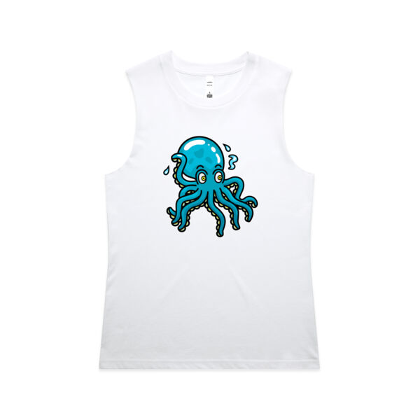 Octo in Blue - AS Colour - Women's Maple Tank Thumbnail