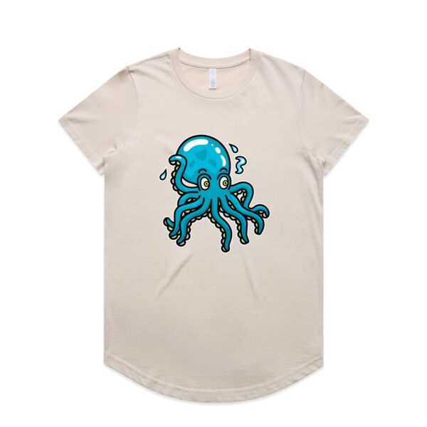 Octo in Blue - AS Colour - Women's Maple Curve Tee Thumbnail