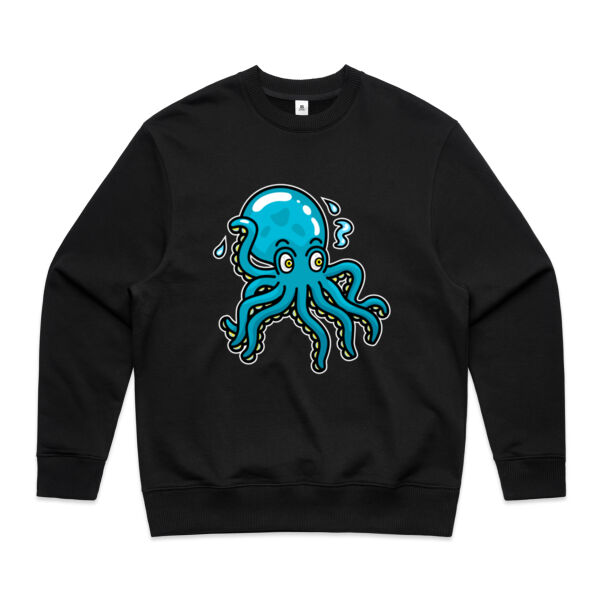 Octo in Blue - AS Colour - Men's Heavy Crew Thumbnail