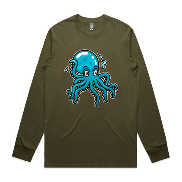 Octo in Blue - AS Colour -  Men's Staple L/S Tee  Thumbnail